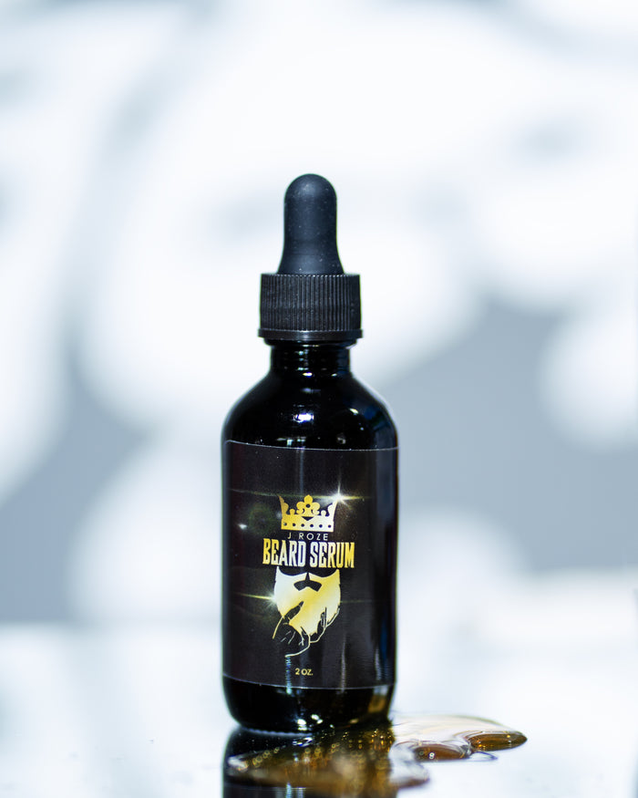J Roze natural beard oil - vegan grooming oil for men's facial hair and skin