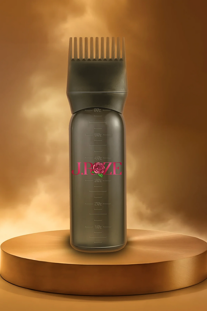 Scalp Oil Applicator Bottle with Comb Tip – Precision Hair Oil Tool | J Roze